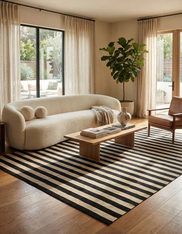 6' 7 x 9' 10 Hand Woven Kilim Modern Wool Rug