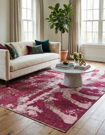 5' 10 x 8' 7 Hand Knotted Ultra Vintage Persian Wool Rug