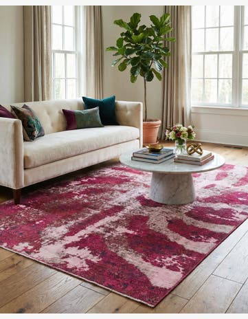 5' 10 x 8' 7 Hand Knotted Ultra Vintage Persian Wool Rug