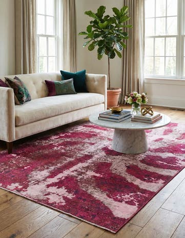 5' 10 x 8' 7 Hand Knotted Ultra Vintage Persian Wool Rug
