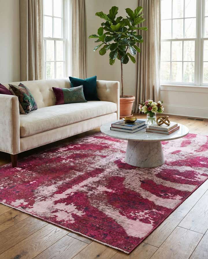 5' 10 x 8' 7 Hand Knotted Ultra Vintage Persian Wool Rug