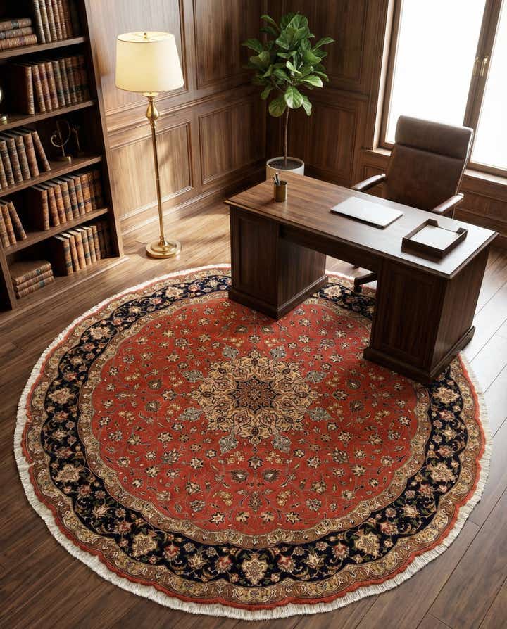 200cm x 200cm Tabriz Rund Teppich