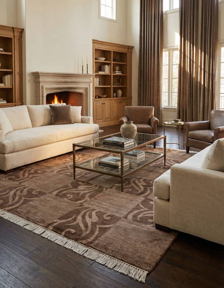 Detail image of  6' 8 x 10' 1  Hand Knotted Darya Wool Rug