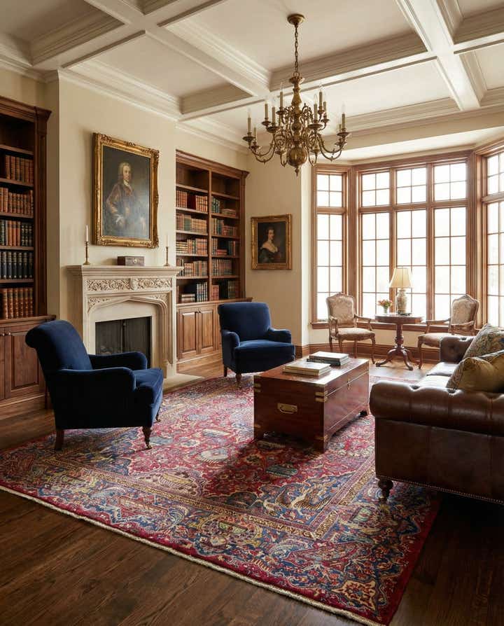 9' 9 x 12' 9 Hand Knotted Kashmar Persian Wool Rug