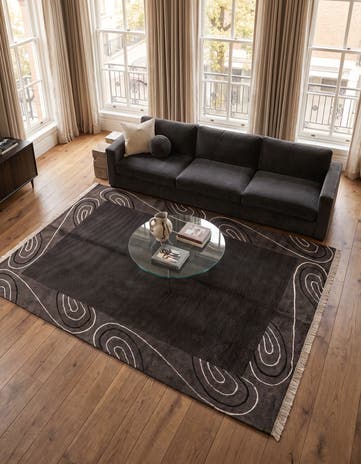 4' 7 x 7' 10 Hand Knotted Darya Wool Rug