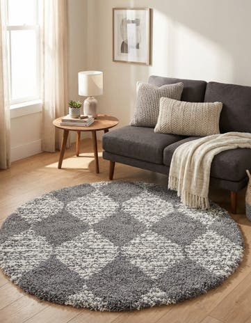 5' 3 x 5' 3 Serenity Shag Round Rug
