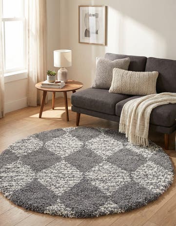 5' 3 x 5' 3 Serenity Shag Round Rug