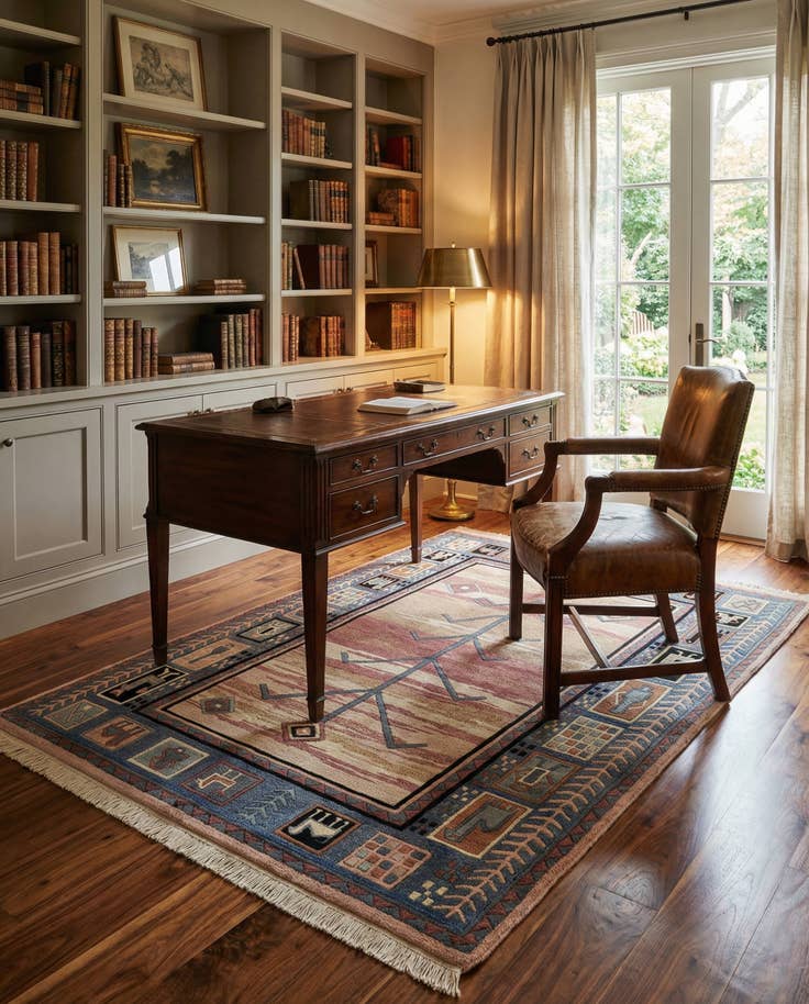 Detail image of 5' 8 x 7' 7 Hand Knotted Tibet Wool Rug