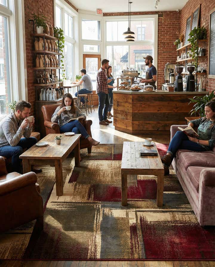 7' 10 x 11' Coffee Shop Rug