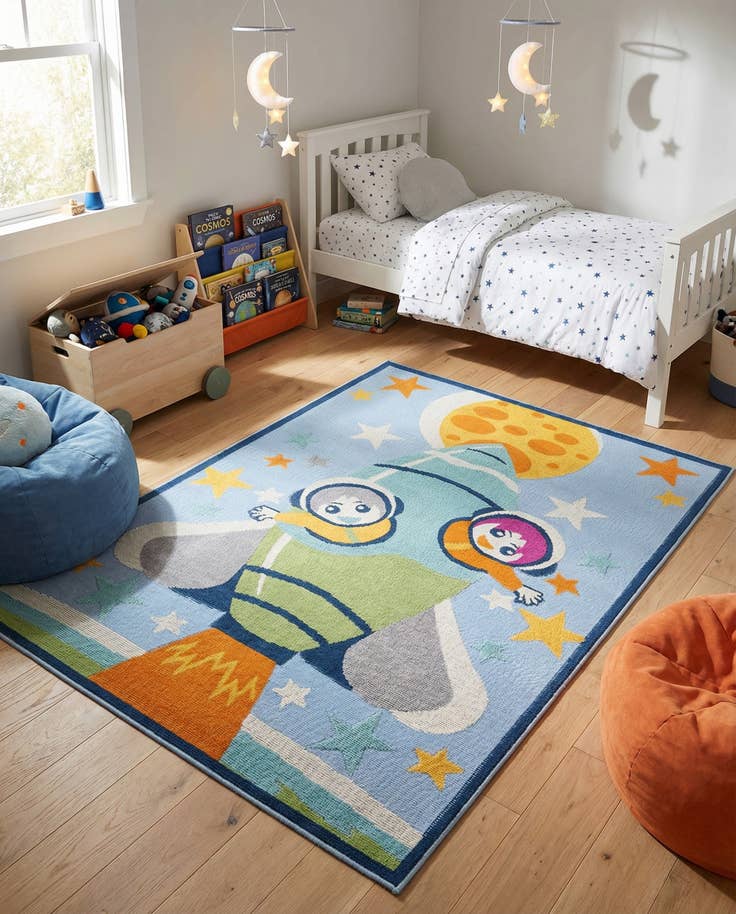 Detail image of 5' 3 x 7' 7 Easy-Clean Indoor / Outdoor Rug