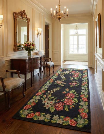 5' 4 x 9' 9 Hand Woven Karabakh Wool Runner Rug
