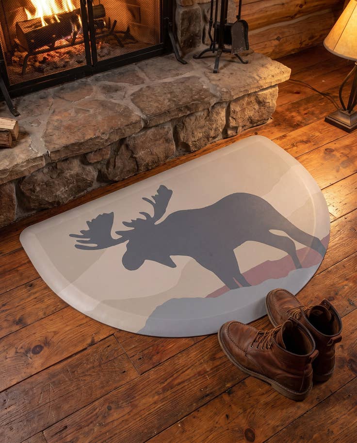 Detail image of 2' x 3' Moose Comfort Mat Hearth