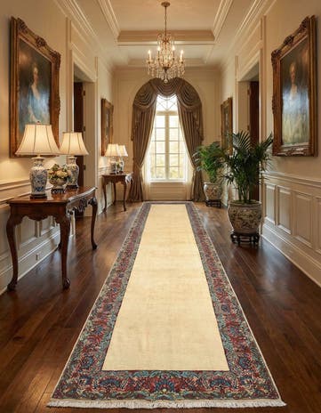 3' 11 x 18' 8 Tabriz Wool Runner Rug