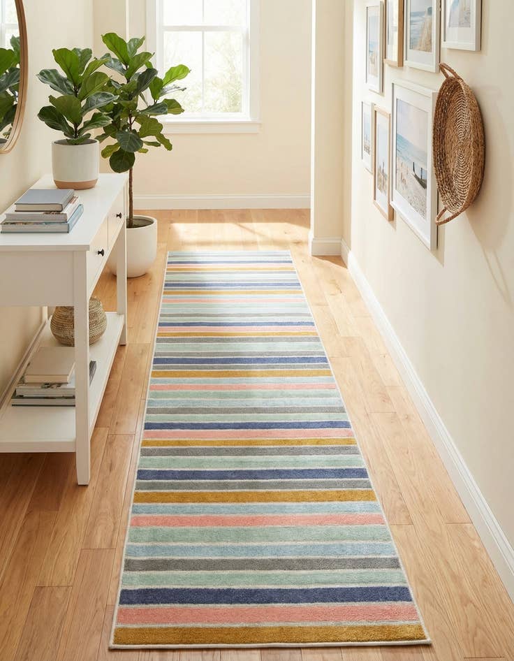 Detail image of 2' x 10' Lotus Runner Rug