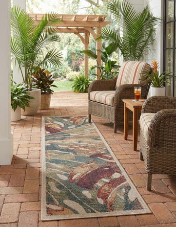 2' x 7' 1 Easy-Clean Baja Indoor / Outdoor Runner Rug