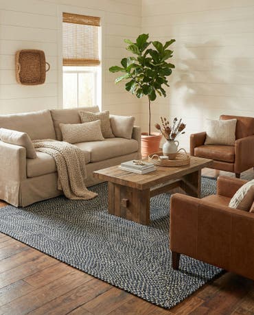  7' 10 x 7' 10  Hand Tweed Braided Jute Square Rug