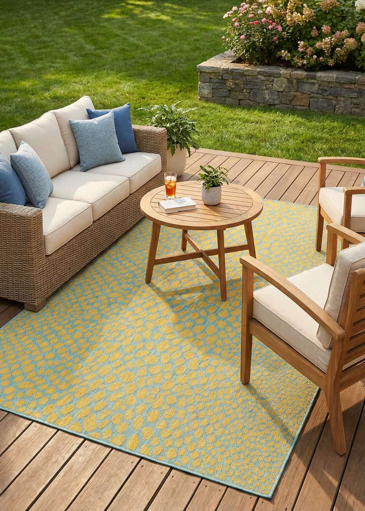 6' x 9' Easy-Clean Jill Zarin Cape Town Indoor / Outdoor Rug