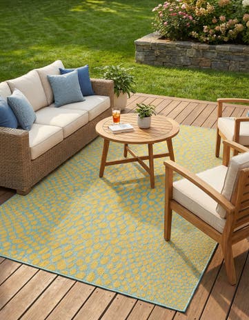 6' x 9' Easy-Clean Jill Zarin Cape Town Indoor / Outdoor Rug