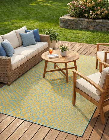 6' x 9' Easy-Clean Jill Zarin Cape Town Indoor / Outdoor Rug