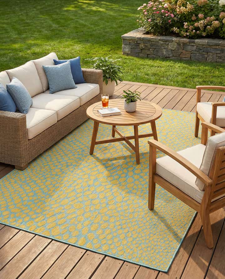 6' x 9' Easy-Clean Jill Zarin Cape Town Indoor / Outdoor Rug
