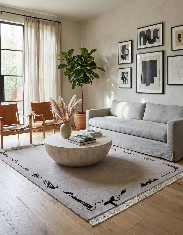 Detail image of 5' 7 x 7' 5 Hand Knotted Tibet Wool Rug