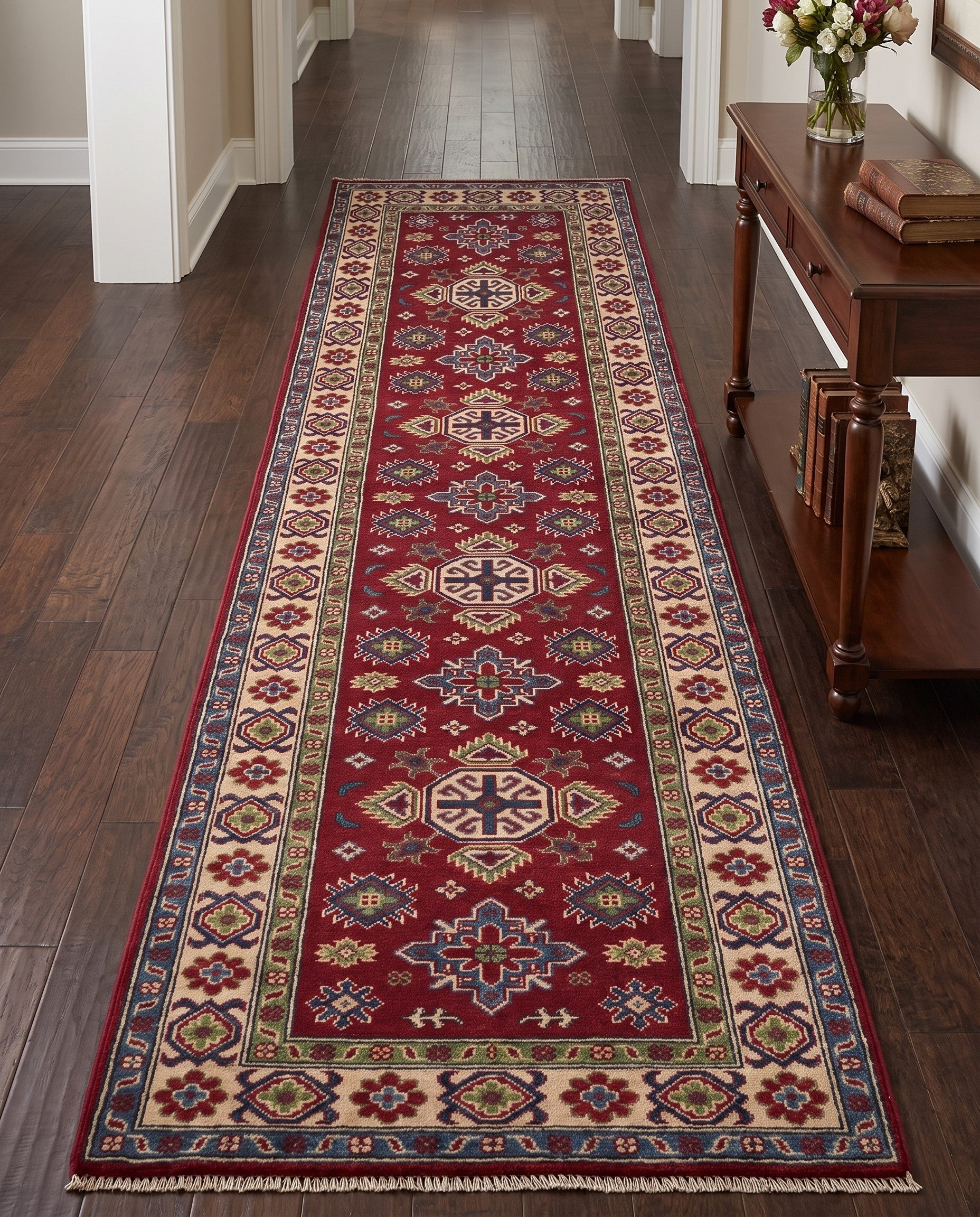 2' 9 x 10' 5 Hand Knotted Kazak Runner Rug
