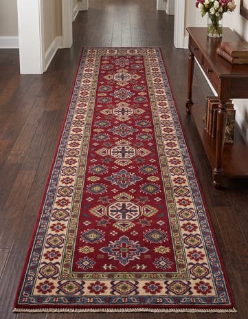 2' 9 x 10' 5 Hand Knotted Kazak Runner Rug