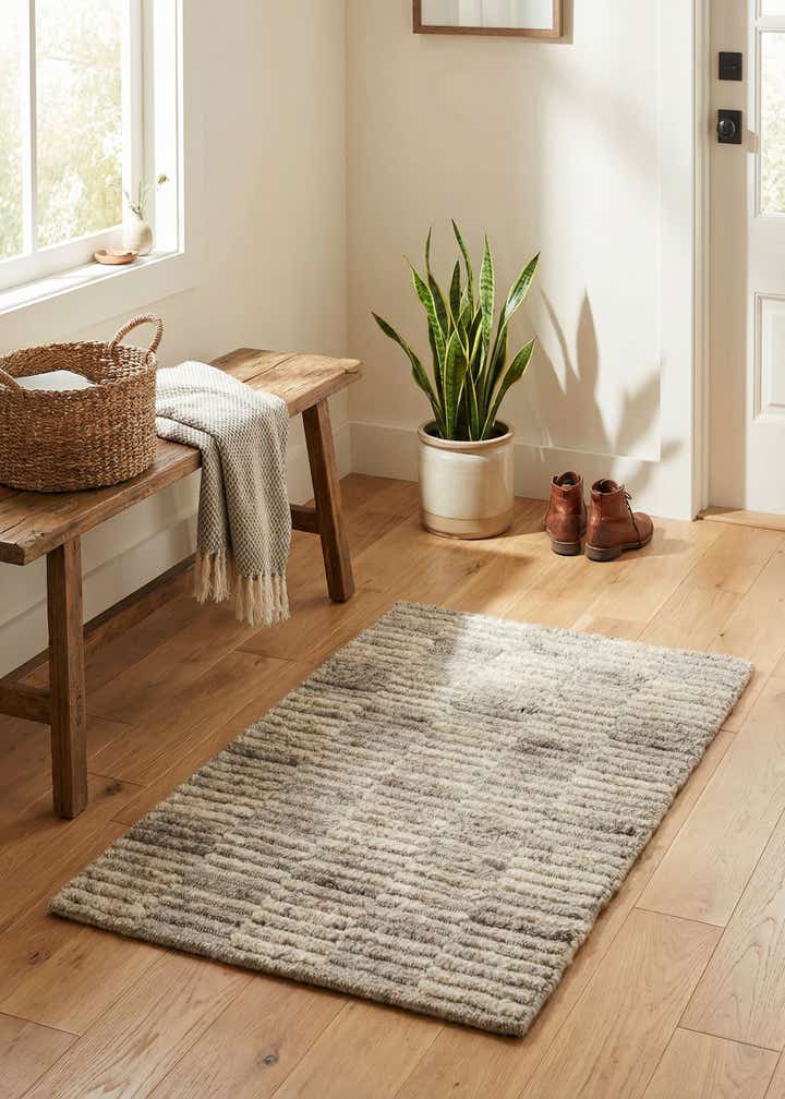 2' x 3' 2 Hand Knotted Lana New Zealand Wool Rug