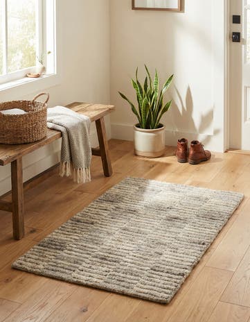 2' x 3' 2 Hand Knotted Lana New Zealand Wool Rug