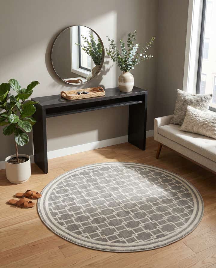 Jill Zarin 4' x 4' Metropolitan Uptown Round Rug