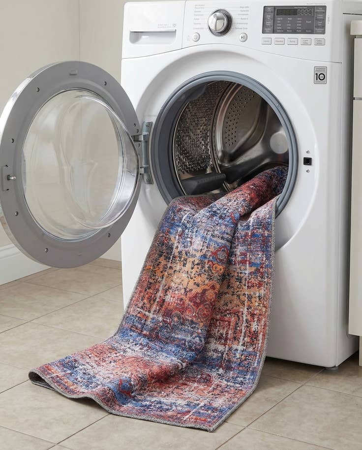 Detail image of 2' x 6' Washable Francesca Runner Rug