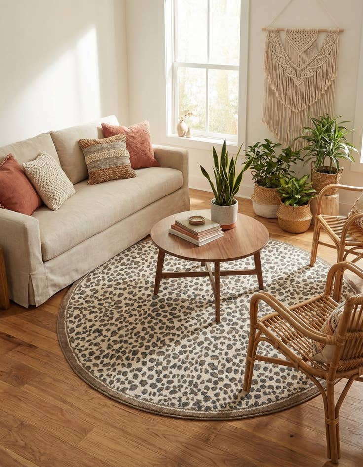 Detail image of 7' 10 x 7' 10 Safari Round Rug