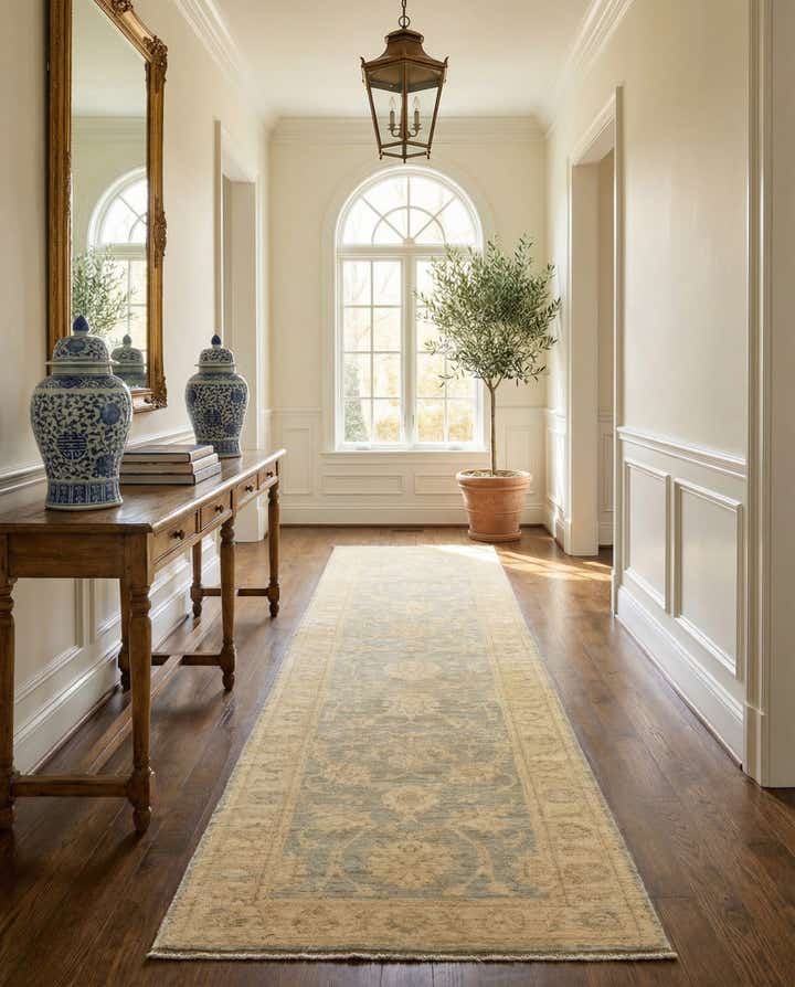 2' 10 x 11' Hand Knotted Peshawar Ziegler Runner Rug