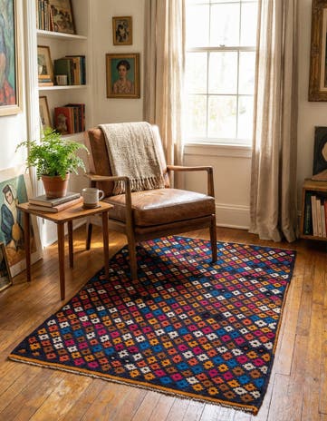 3' 1 x 4' 5 Hand Knotted Balouch Wool Rug