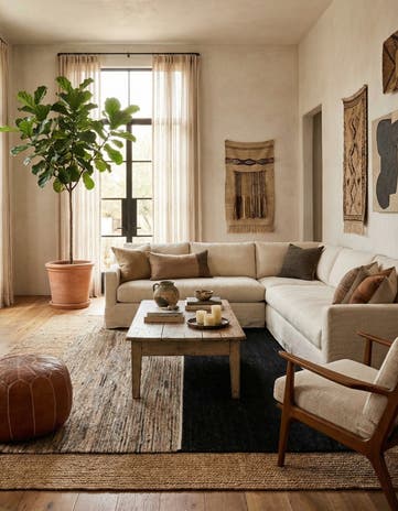 7' 2 x 10' 4 Hand Knotted Moroccan Wool Rug