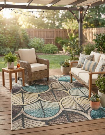 5' x 7' Easy-Clean Casablanca Indoor / Outdoor Rug