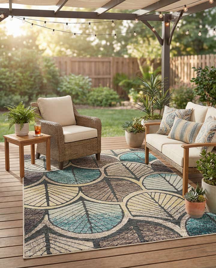 5' x 7' Easy-Clean Casablanca Indoor / Outdoor Rug
