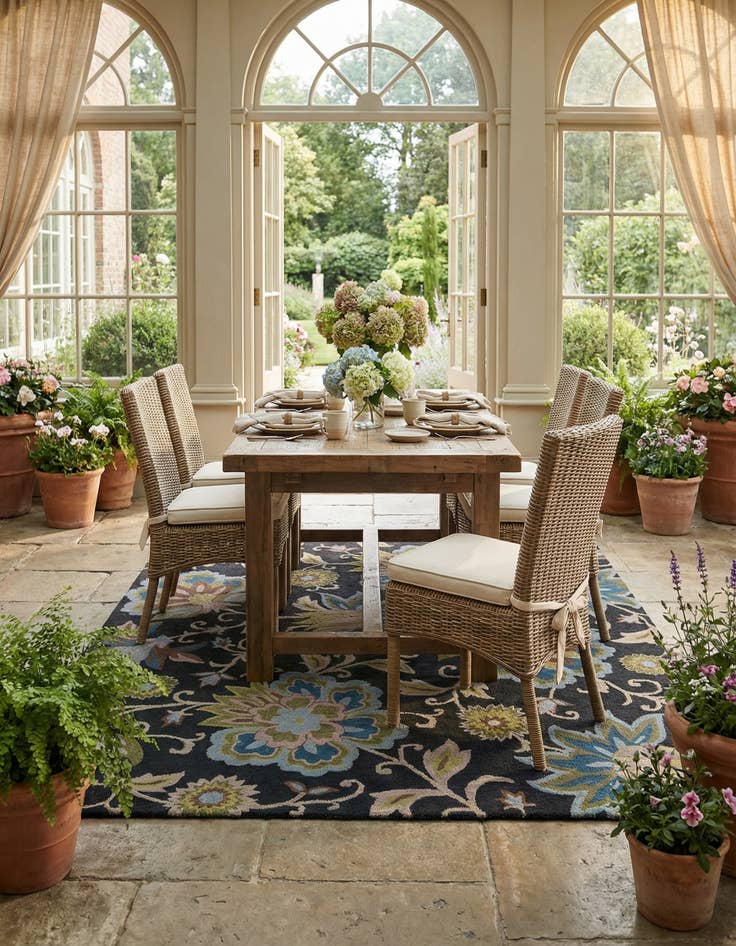 Detail image of 8' x 10' Agra Rug