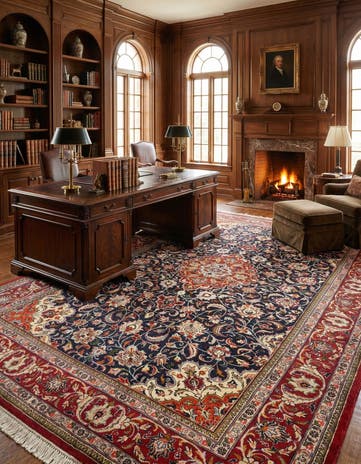 6' 10 x 11' 1 Sarouk Wool Rug