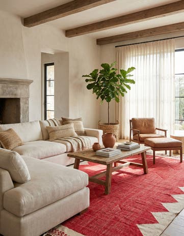 6' 9 x 10' Hand Knotted Moroccan Wool Rug