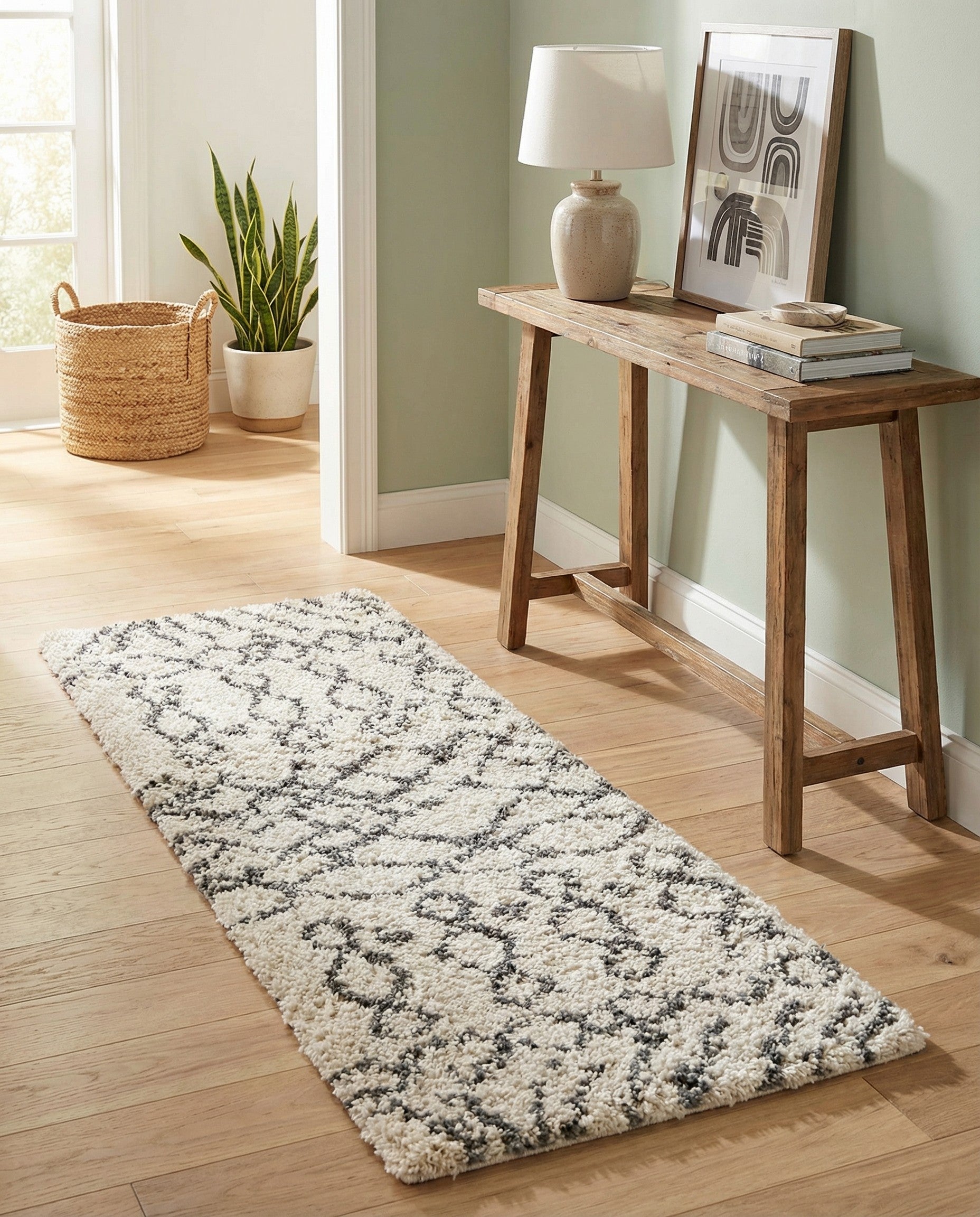  2' x 5' Moroccan Shag Runner Rug