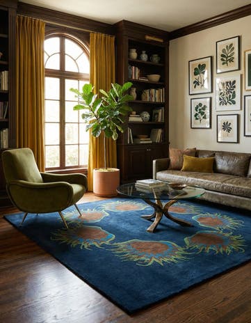 7' 6 x 7' 7 Agra Square Rug