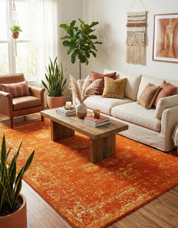 Orange Monaco Rug