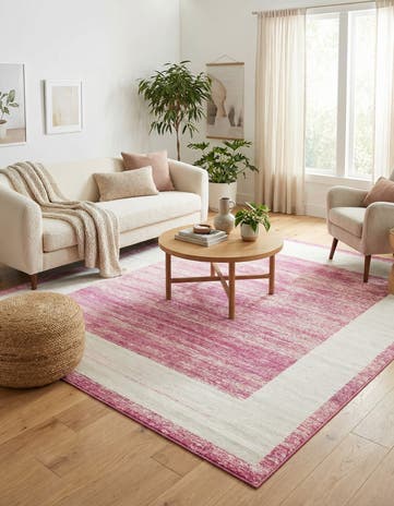 Jill Zarin Pink Uptown Yorkville Square Rug