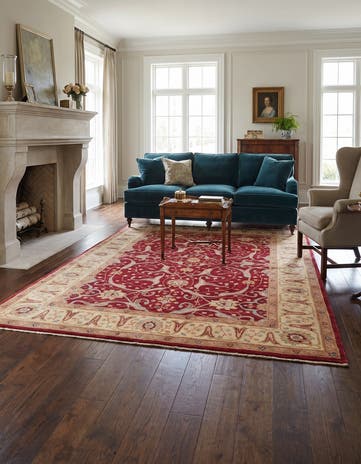 4' 10 x 7' 3 Hand Knotted Ziegler Rug