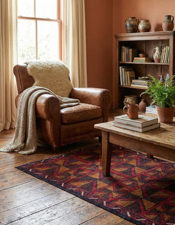 2' 10 x 4' 5 Hand Knotted Balouch Persian Wool Rug