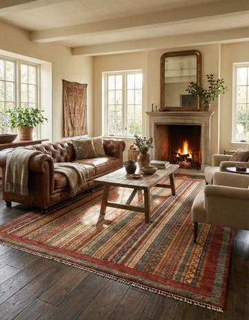 6' 8 x 9' 7 Hand Knotted Ariana Ziegler Rug