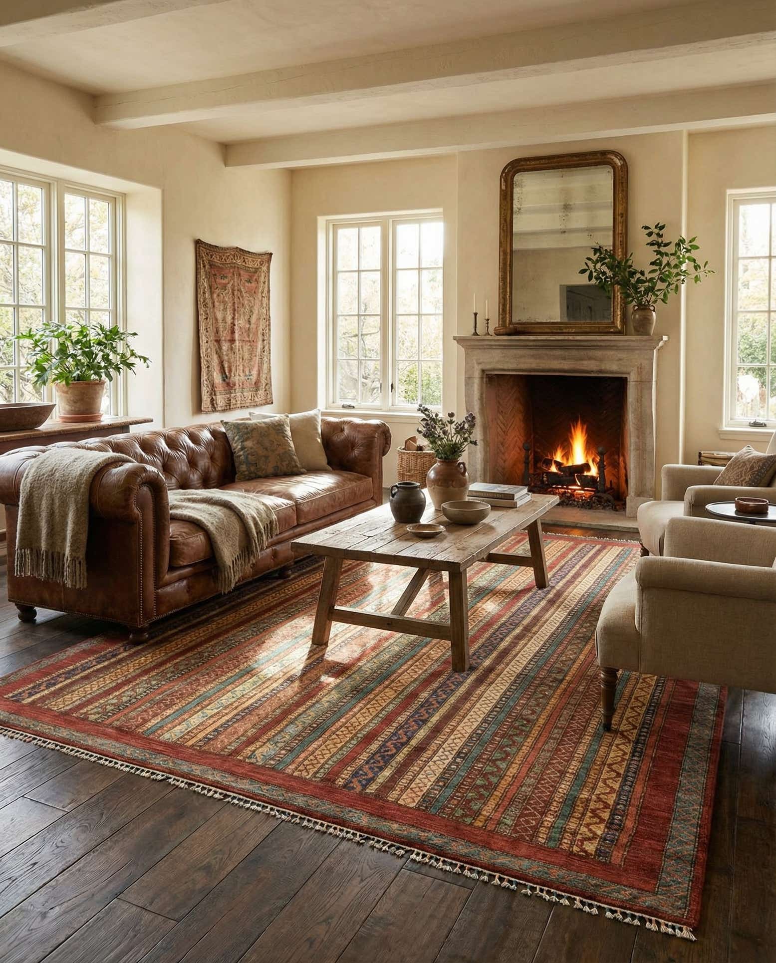 6' 8 x 9' 7 Hand Knotted Ariana Ziegler Rug