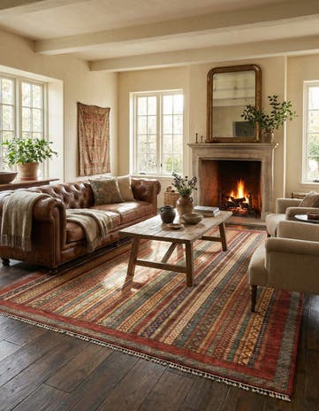 6' 8 x 9' 7 Hand Knotted Ariana Ziegler Rug