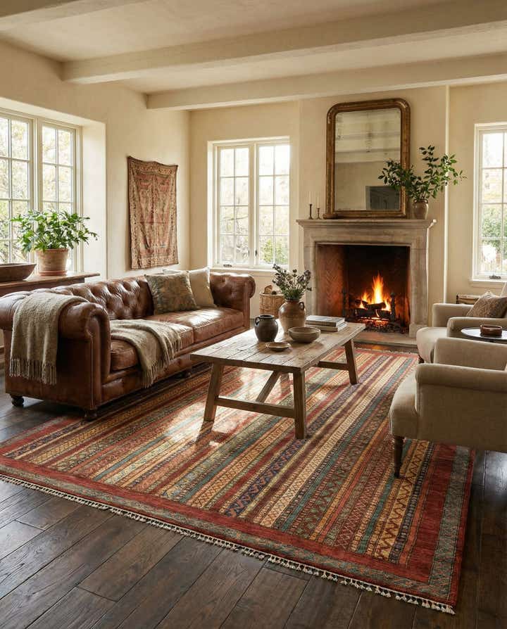 6' 8 x 9' 7 Hand Knotted Ariana Ziegler Rug